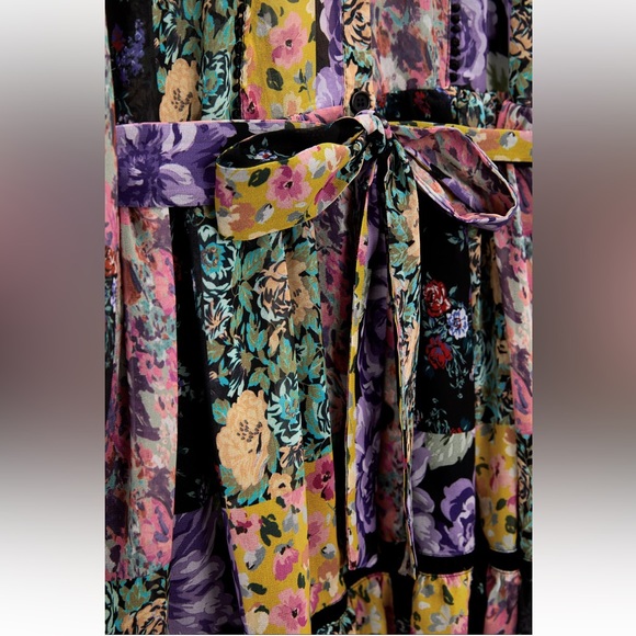 ZARA PRINTED RUFFLED SHORT DRESS - Picture 7 of 8